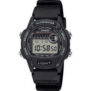 CASIO Standard Dual Time Ρολόι Μαύρο Καουτσούκ λουράκι W-220H-1AVEF