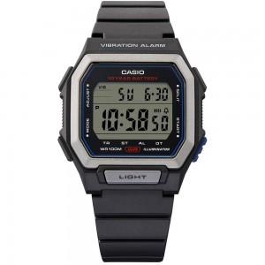 CASIO Standard Ρολόι Mαύρο Kαουτσούκ λουράκι W-738H-1AVEF CASIO Standard Ρολόι Mαύρο Kαουτσούκ λουράκι W-738H-1AVEF