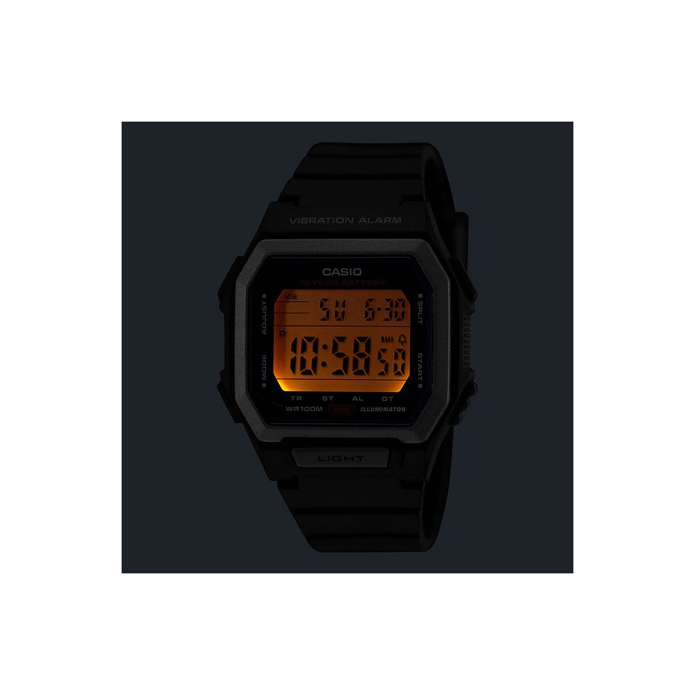 CASIO Standard Ρολόι Χακί Kαουτσούκ λουράκι W-738H-3AVEF