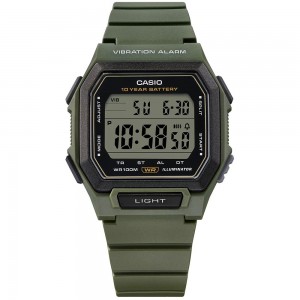 CASIO Standard Ρολόι Χακί Kαουτσούκ λουράκι W-738H-3AVEF