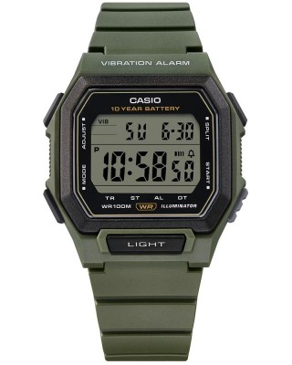 CASIO Standard Ρολόι Χακί Kαουτσούκ λουράκι W-738H-3AVEF