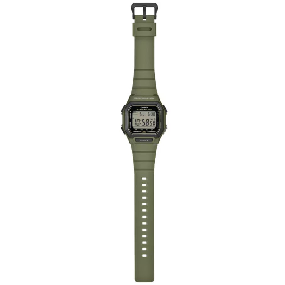 CASIO Standard Ρολόι Χακί Kαουτσούκ λουράκι W-738H-3AVEF
