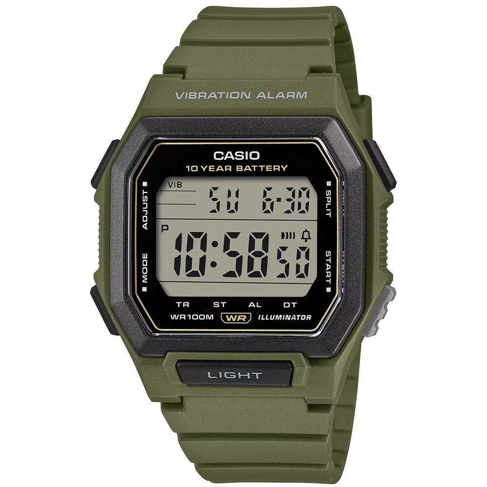 CASIO Standard Ρολόι Χακί Kαουτσούκ λουράκι W-738H-3AVEF