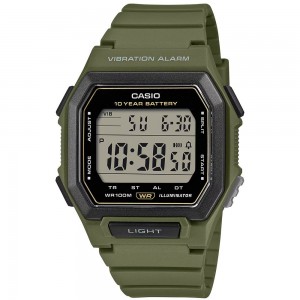 CASIO Standard Ρολόι Χακί Kαουτσούκ λουράκι W-738H-3AVEF