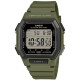 CASIO Standard Ρολόι Χακί Kαουτσούκ λουράκι W-738H-3AVEF
