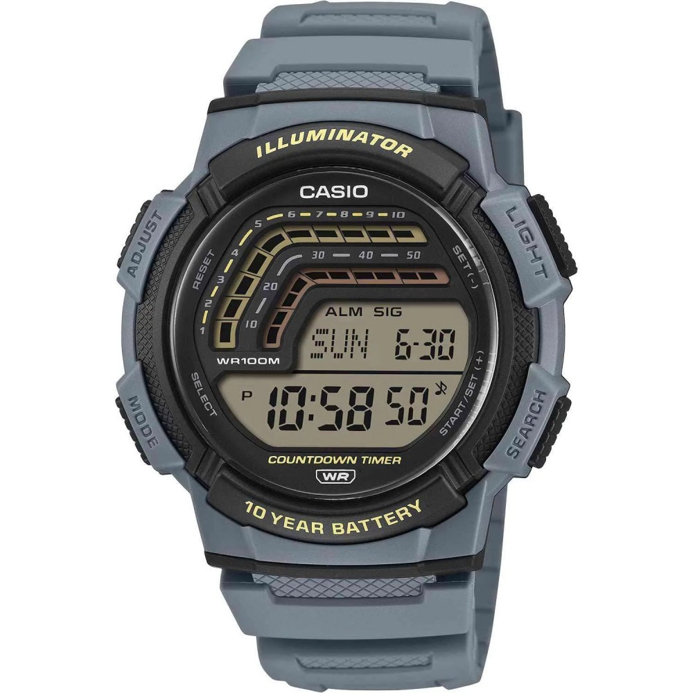 CASIO Standard Ρολόι Mπλε Kαουτσούκ λουράκι WS-1800-2AVEF CASIO Standard Ρολόι Mπλε Kαουτσούκ λουράκι WS-1800-2AVEF