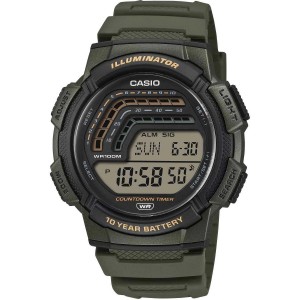 CASIO Standard Ρολόι Πράσινο Kαουτσούκ λουράκι WS-1800-3AVEF