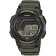 CASIO Standard Ρολόι Πράσινο Kαουτσούκ λουράκι WS-1800-3AVEF