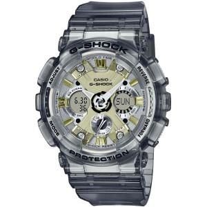 CASIO G-SHOCK Χρονογράφος Ρολόι Γκρι Διάφανο Καουτσούκ Λουράκι GMA-S120GS-8AER
