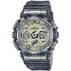 CASIO G-SHOCK Χρονογράφος Ρολόι Γκρι Διάφανο Καουτσούκ Λουράκι GMA-S120GS-8AER