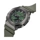 CASIO G-SHOCK Χρονογράφος Ρολόι Πράσινο Καουτσούκ Λουράκι GM-2100B-3AER