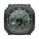 CASIO G-SHOCK Χρονογράφος Ρολόι Πράσινο Καουτσούκ Λουράκι GM-2100B-3AER