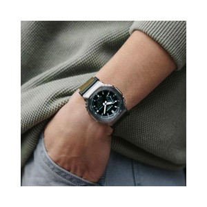 CASIO G-SHOCK Χρονογράφος Ρολόι Πράσινο Υφασμάτινο Λουράκι GM-2100CB-3AER