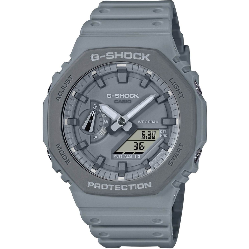 CASIO G-SHOCK Χρονογράφος Ρολόι Γκρι Καουτσούκ Λουράκι GA-2110ET-8AER