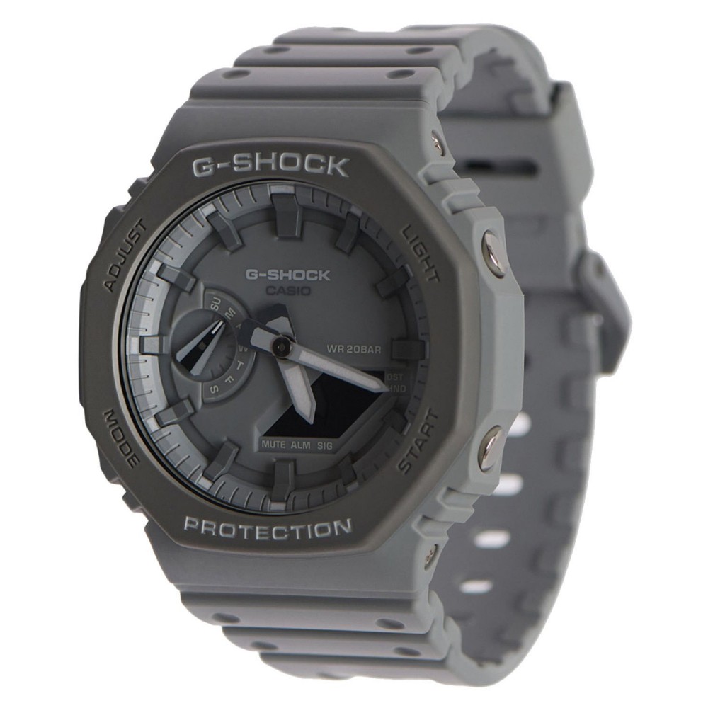 CASIO G-SHOCK Χρονογράφος Ρολόι Γκρι Καουτσούκ Λουράκι GA-2110ET-8AER