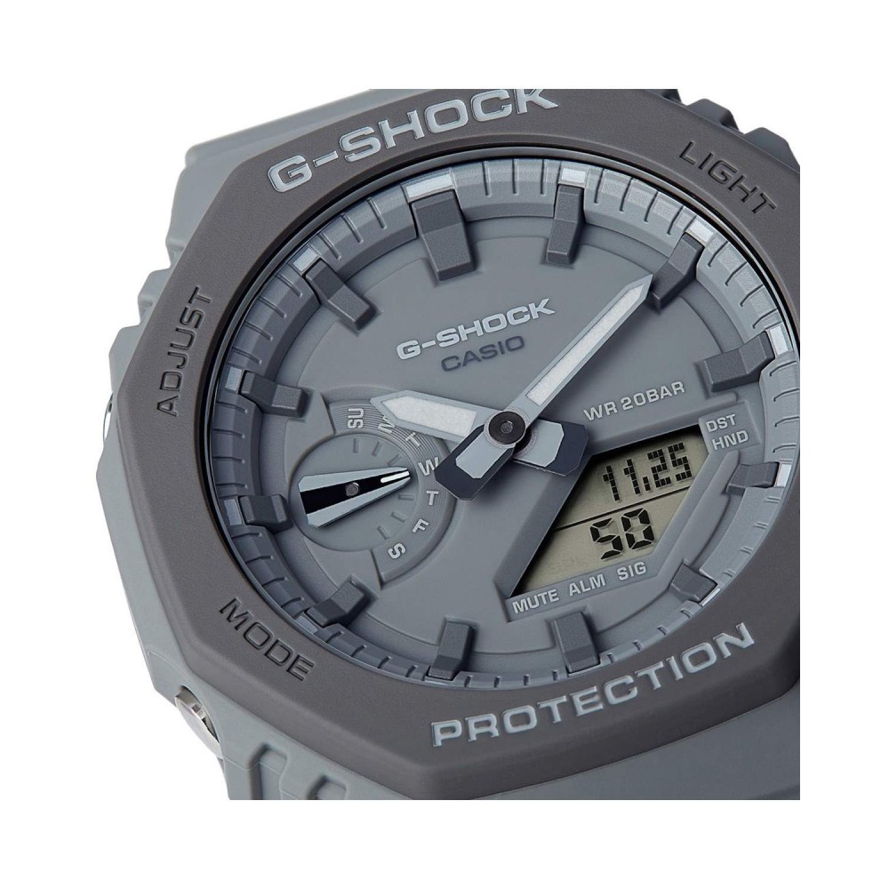 CASIO G-SHOCK Χρονογράφος Ρολόι Γκρι Καουτσούκ Λουράκι GA-2110ET-8AER