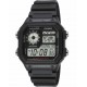 CASIO Collection Χρονογράφος Μαύρο Καουτσούκ Λουράκι AE-1200WH-1AVEF