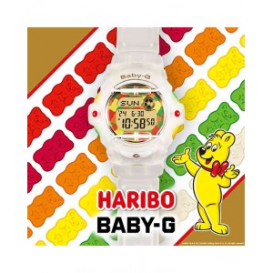 CASIO Baby-G Haribo Ρολόι Γυναικείο Λεύκο Διάφανο Καουτσούκ Λουράκι BG-169HRB-7ER