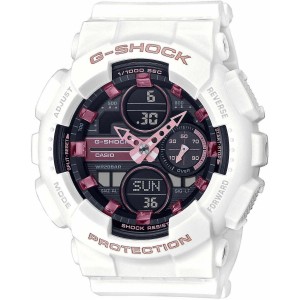 CASIO G-SHOCK Χρονογράφος Ρολόι Λευκό Καουτσούκ Λουράκι GMA-S140M-7AER