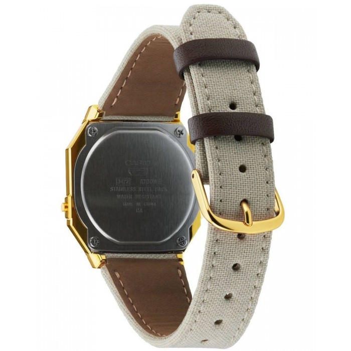 CASIO Collection Ρολόι Χρονογράφος Λευκό Υφασμάτινο Λουράκι A-700WEGL-7AEF
