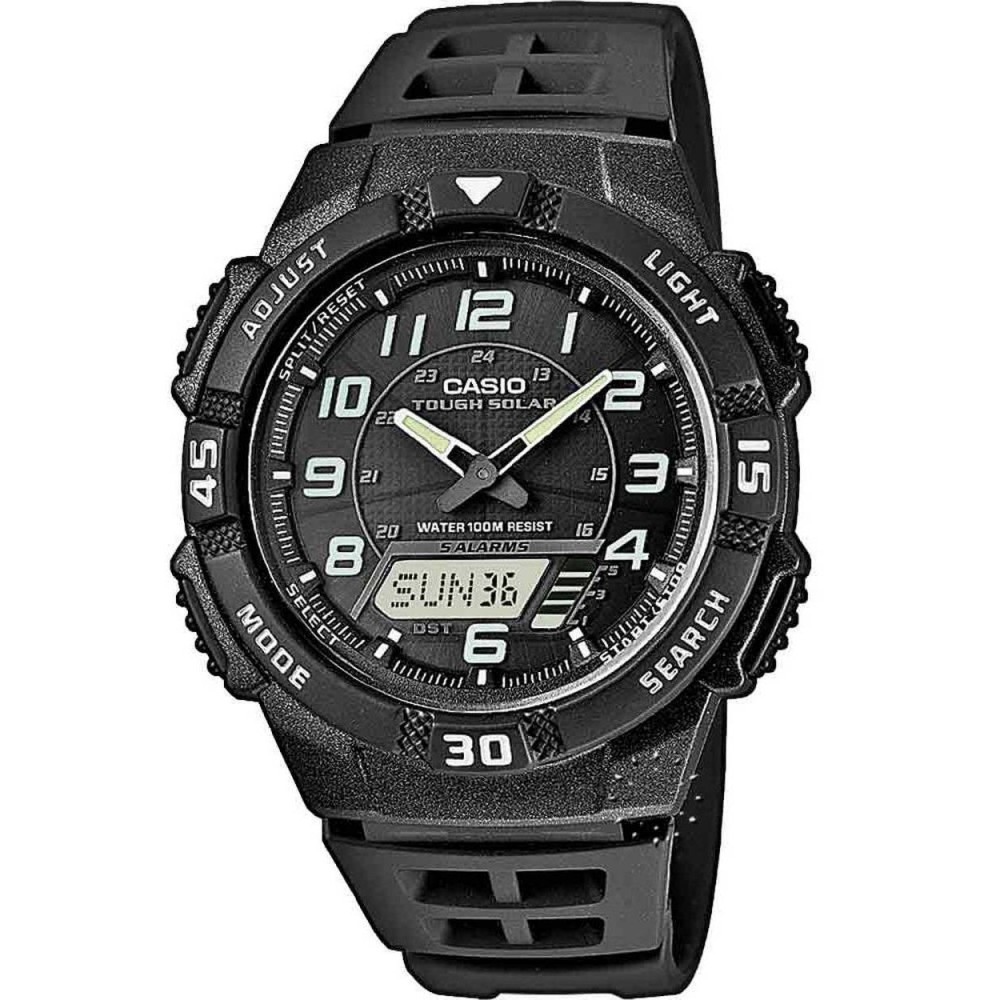 CASIO Collection Ρολόι Ανδρικό Μαύρο καουτσούκ λουράκι AQ-S800W-1BV