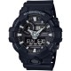 CASIO G-SHOCK Χρονογράφος Ρολόι Μαύρο Καουτσούκ Λουράκι GA-700-1BER