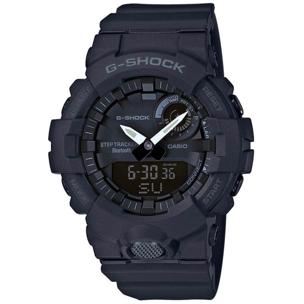 CASIO G-SHOCK Χρονογράφος Ρολόι Γκρι Καουτσούκ Λουράκι GBA-800-1AER