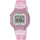 CASIO Collection Ρολόι Γυναικείο Ροζ Διάφανο Καουτσούκ Λουράκι LA-20WHS-4AEF