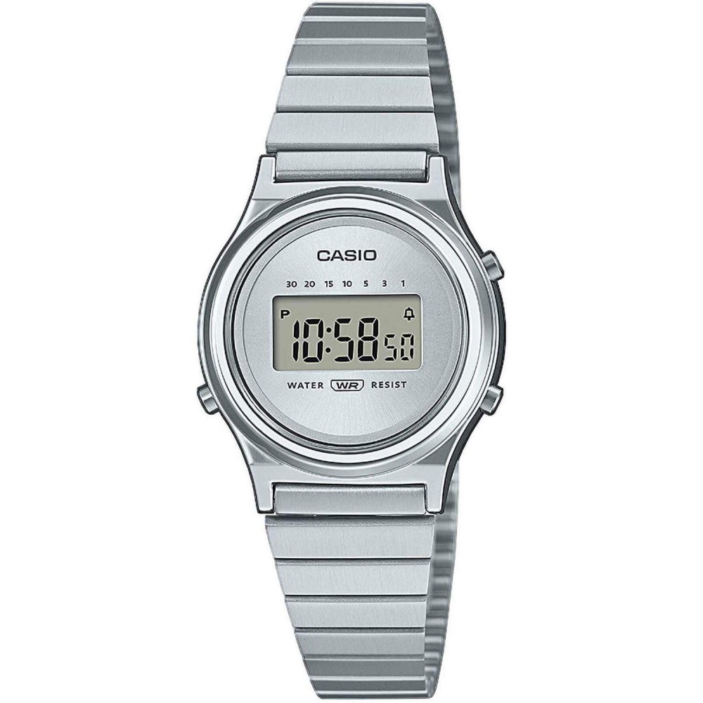 CASIO Vintage Ρολόι Ασημί Ανοξείδωτο Ατσάλι μπρασελέ LA-700WE-7AEF