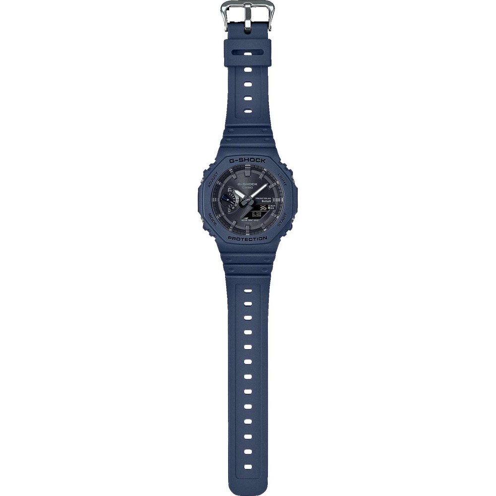CASIO G-SHOCK Solar Smartwatch Χρονογράφος Ρολόι Μπλε Καουτσούκ Λουράκι GA-B2100-2AER