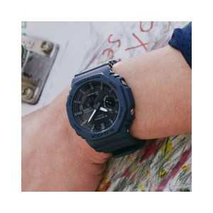 CASIO G-SHOCK Solar Smartwatch Χρονογράφος Ρολόι Μπλε Καουτσούκ Λουράκι GA-B2100-2AER