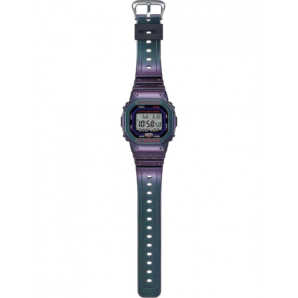 CASIO G-SHOCK Bluetooth Χρονογράφος Ρολόι Μωβ Καουτσούκ Λουράκι DW-B5600AH-6ER