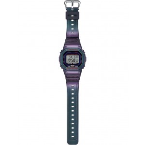 CASIO G-SHOCK Bluetooth Chronograph Watch Purple Rubber Strap DW-B5600AH-6ER