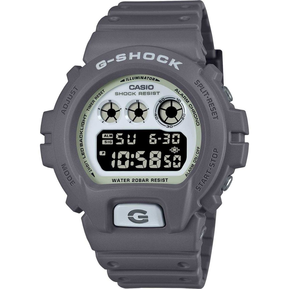 CASIO G-SHOCK Ρολόι Γκρι Καουτσούκ Λουράκι DW-6900HD-8ER