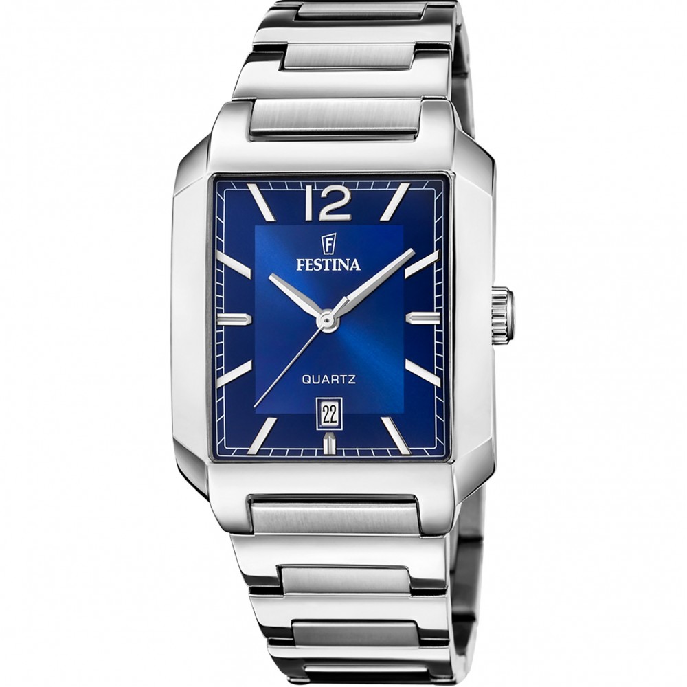 FESTINA Ανδρικό Ρολόι Ασημί Ανοξείδωτο Ατσάλι Μπρασελέ F20677/3