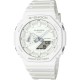 CASIO G-SHOCK Χρονογράφος Ρολόι Λευκό Λουράκι Βιολογικής προέλευσης GA-2100-7A7ER
