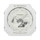 CASIO G-SHOCK Χρονογράφος Ρολόι Λευκό Λουράκι Βιολογικής προέλευσης GA-2100-7A7ER
