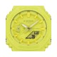 CASIO G-SHOCK Χρονογράφος Ρολόι Κίτρινο Λουράκι Βιολογικής προέλευσης GA-2100-9A9ER