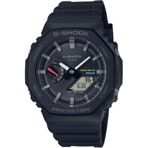 CASIO G-SHOCK Solar Smartwatch Χρονογράφος Ρολόι Μαύρο Καουτσούκ Λουράκι GA-B2100-1AER