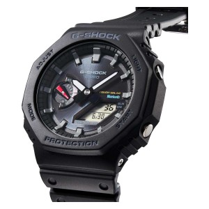 CASIO G-SHOCK Solar Smartwatch Χρονογράφος Ρολόι Μαύρο Καουτσούκ Λουράκι GA-B2100-1AER