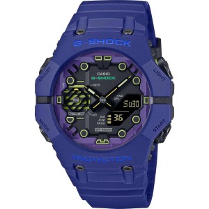 CASIO G-SHOCK Smartwatch Χρονογράφος Ρολόι Μπλε Καουτσούκ Λουράκι GA-B001CBR-2AER