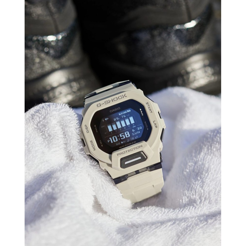 CASIO G-SHOCK Χρονογράφος Smartwatch Ρολόι Γκρι Καουτσούκ Λουράκι GBD-200UU-9ER