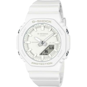 CASIO G-SHOCK Chronograph Watch White Biosourced Strap GMA-P2100-7AER