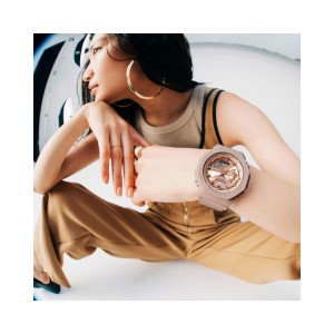 CASIO G-Shock Dual Time Chronograph Ρολόι Γυναικείο Ροζ Λουράκι Ρητίνης GMA-S2100MD-4AER
