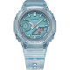 CASIO G-SHOCK Χρονογράφος Ρολόι Μπλε Διάφανο Καουτσούκ Λουράκι GMA-S2100SK-2AER