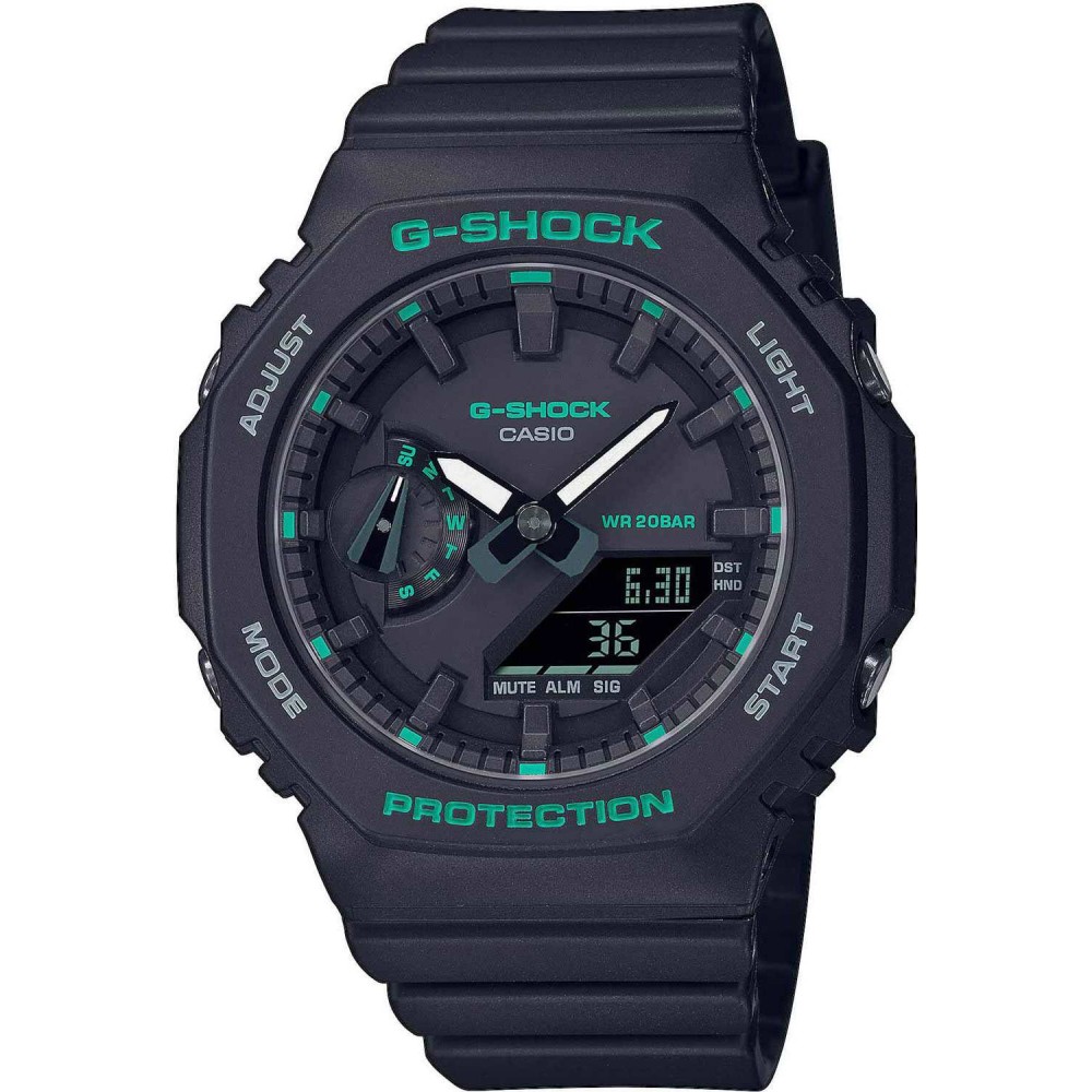 CASIO G-SHOCK Χρονογράφος Ρολόι Μαύρο Καουτσούκ Λουράκι GMA-S2100GA-1AER