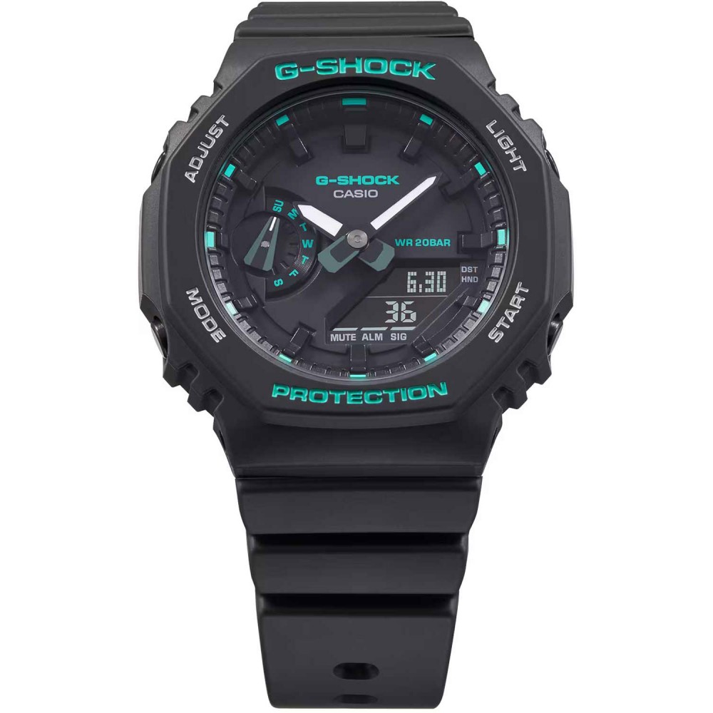 CASIO G-SHOCK Χρονογράφος Ρολόι Μαύρο Καουτσούκ Λουράκι GMA-S2100GA-1AER
