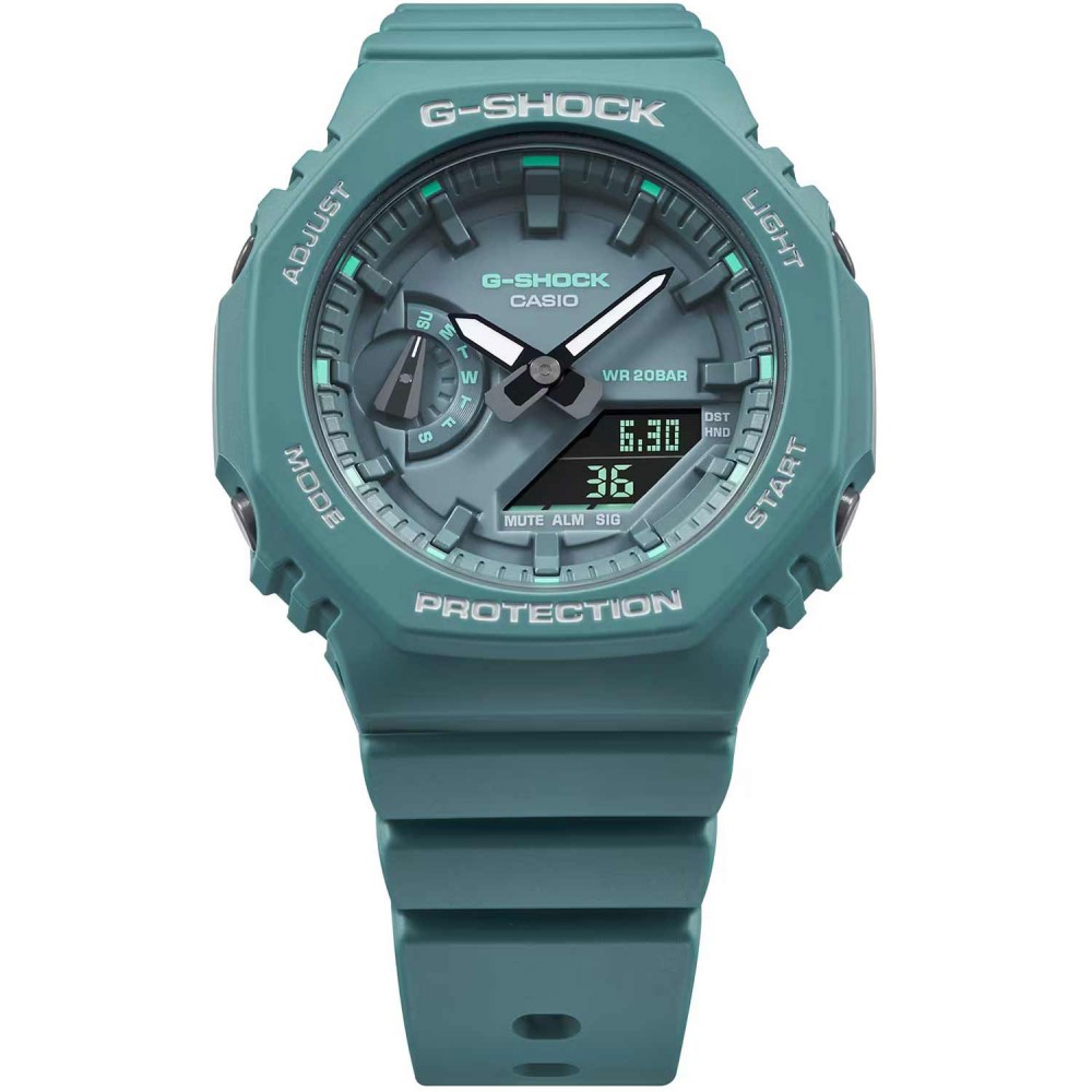 CASIO G-SHOCK Χρονογράφος Ρολόι Μπλε Καουτσούκ Λουράκι GMA-S2100GA-3AER