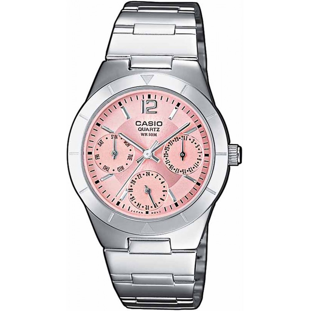 CASIO Collection Ρολόι Γυναικείο Ασημί Ανοξείδωτο Ατσάλι μπρασελέ LTP-2069D-4AVEG