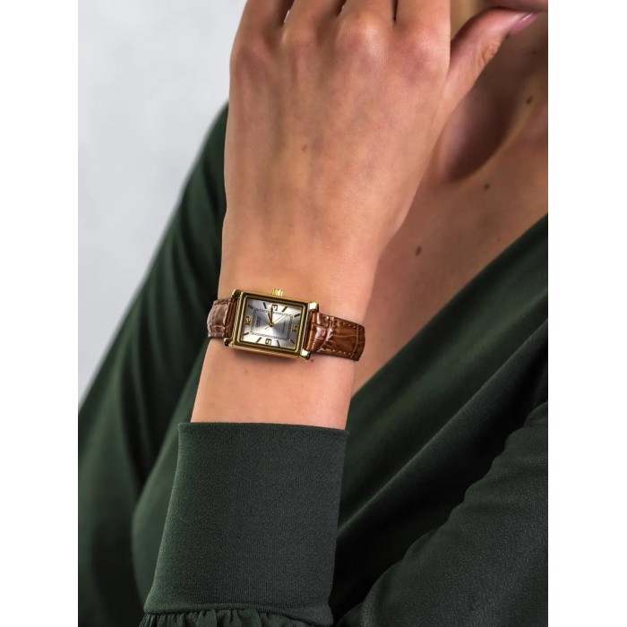CASIO Womens Collection Καφέ Δερμάτινο Λουράκι LTP-1234PGL-7AEG